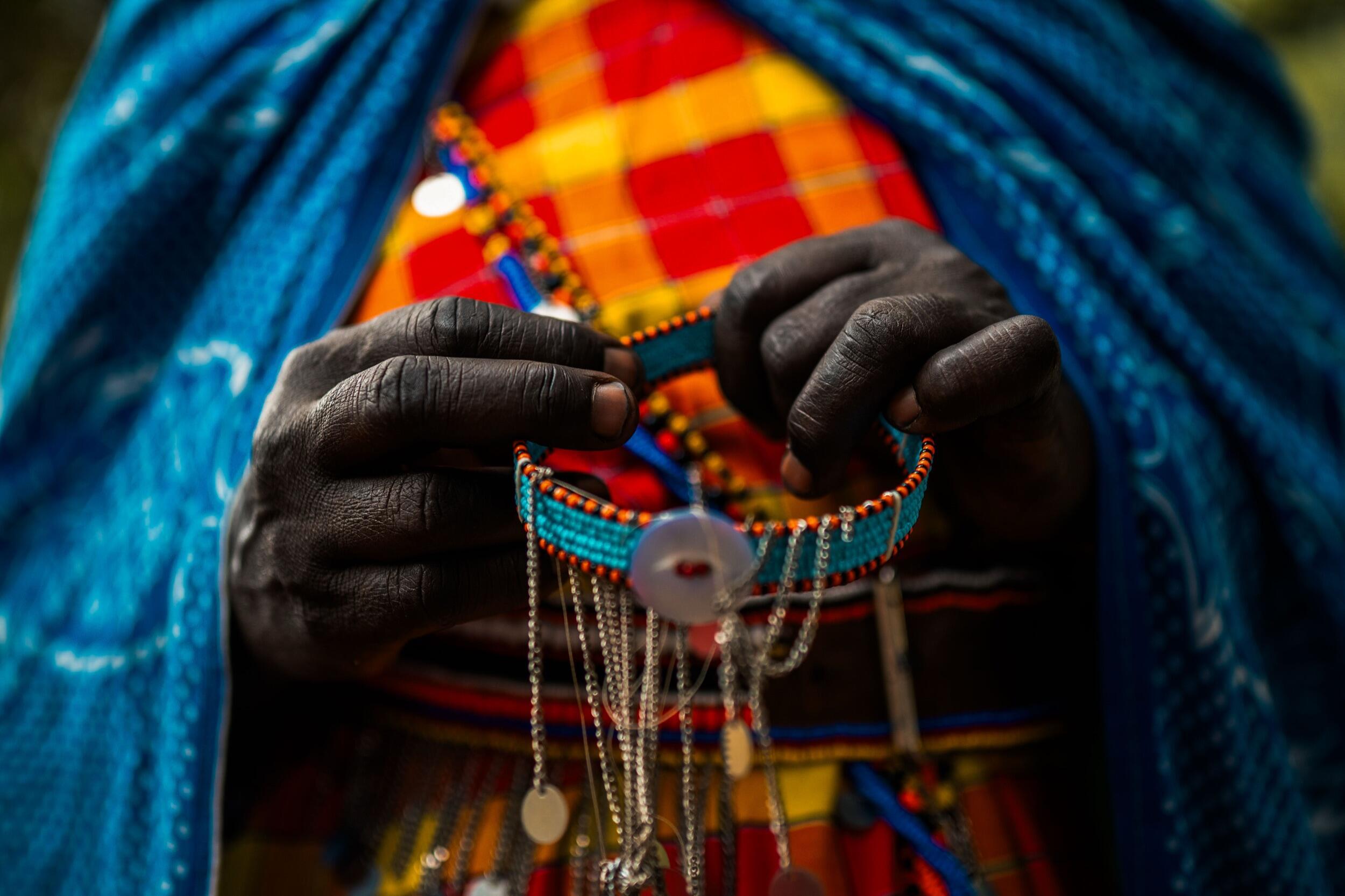 Behind the scenes on a film set